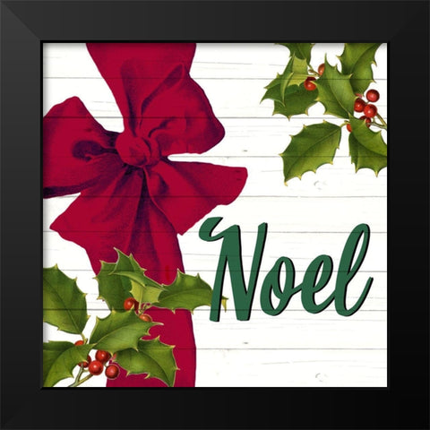 Noel Bow Black Modern Wood Framed Art Print by Bailey, Ann