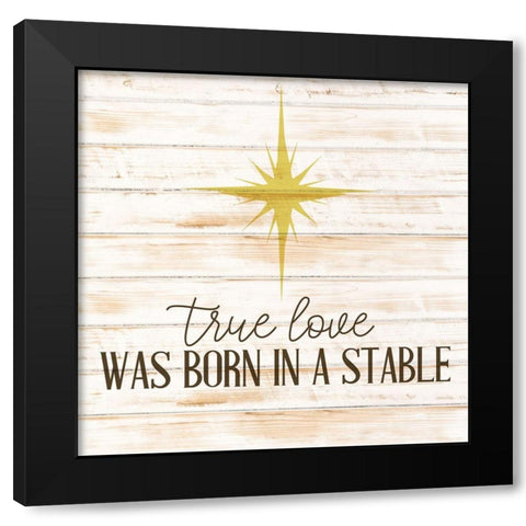 True Love Black Modern Wood Framed Art Print with Double Matting by Bailey, Ann
