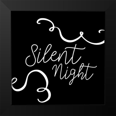 Silent Night Black Modern Wood Framed Art Print by Bailey, Ann