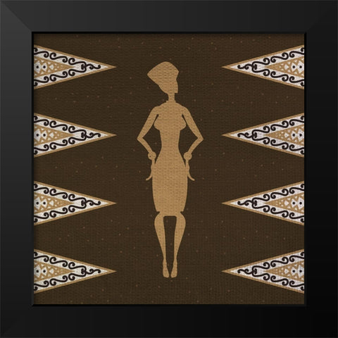 Woman 1 Black Modern Wood Framed Art Print by Bailey, Ann
