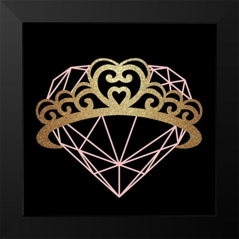 Little Princess 2 Black Modern Wood Framed Art Print by Bailey, Ann