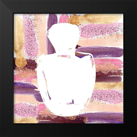 Perfume Silhouette 1 Black Modern Wood Framed Art Print by Bailey, Ann