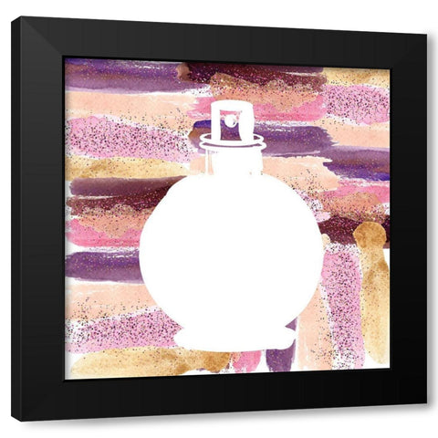 Perfume Silhouette 2 Black Modern Wood Framed Art Print with Double Matting by Bailey, Ann