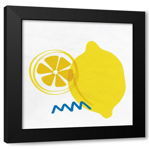 Lemon Drop 2 Black Modern Wood Framed Art Print with Double Matting by Bailey, Ann
