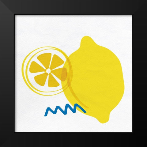 Lemon Drop 2 Black Modern Wood Framed Art Print by Bailey, Ann