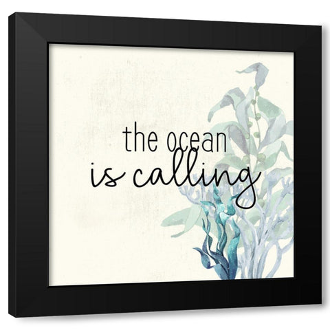 The Ocean Black Modern Wood Framed Art Print with Double Matting by Bailey, Ann