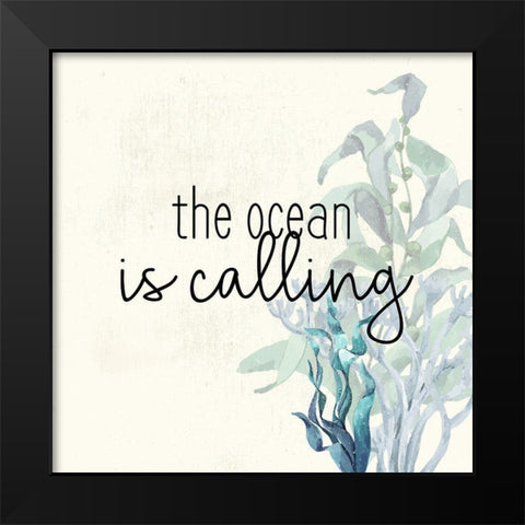 The Ocean Black Modern Wood Framed Art Print by Bailey, Ann