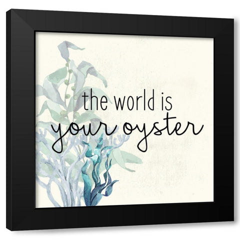 The World Is Black Modern Wood Framed Art Print with Double Matting by Bailey, Ann