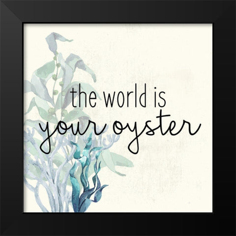 The World Is Black Modern Wood Framed Art Print by Bailey, Ann