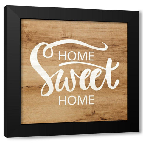 Home Sweet Black Modern Wood Framed Art Print with Double Matting by Bailey, Ann
