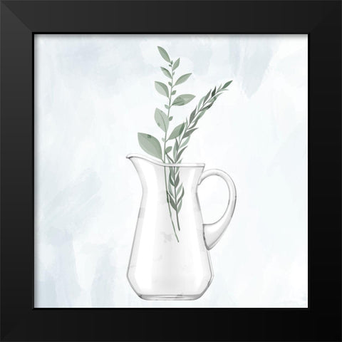 Glass Vase 1 Black Modern Wood Framed Art Print by Bailey, Ann