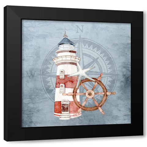 On the Coast 1 Black Modern Wood Framed Art Print with Double Matting by Bailey, Ann
