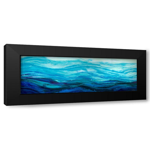 River Run Black Modern Wood Framed Art Print by Bilotta, Barbara