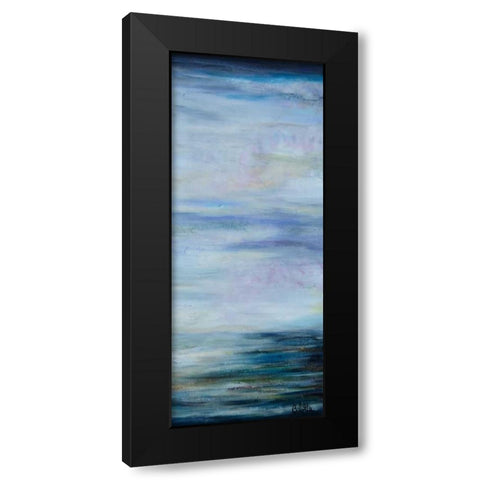 Narrow Waterscape 2 Black Modern Wood Framed Art Print with Double Matting by Bilotta, Barbara