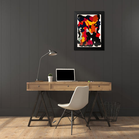 Hidden Figuires Black Modern Wood Framed Art Print by Bilotta, Barbara