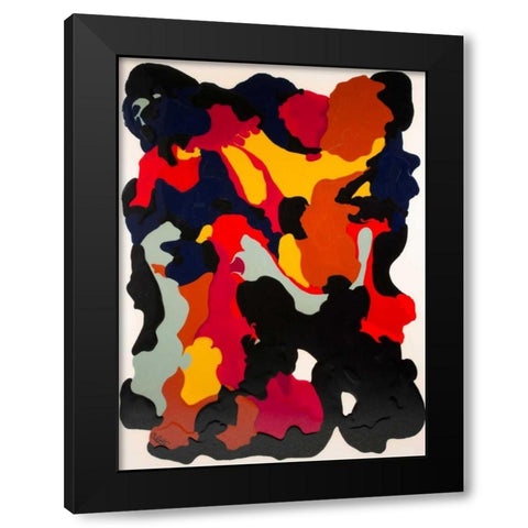 Hidden Figuires Black Modern Wood Framed Art Print by Bilotta, Barbara
