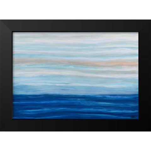 Cool Essence Black Modern Wood Framed Art Print by Bilotta, Barbara
