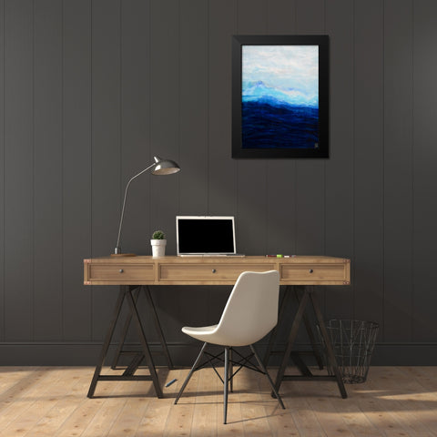 Waterfall IV  Black Modern Wood Framed Art Print by Bilotta, Barbara