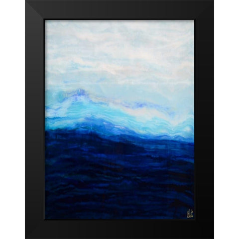 Waterfall IV  Black Modern Wood Framed Art Print by Bilotta, Barbara