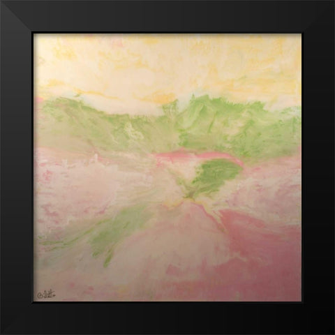 Gleaming Plains Black Modern Wood Framed Art Print by Bilotta, Barbara