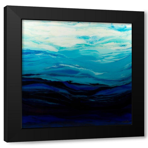 Mythical Sea Black Modern Wood Framed Art Print by Bilotta, Barbara