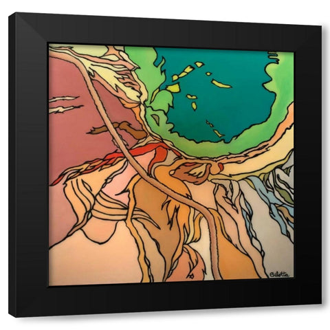 Yellowstone Black Modern Wood Framed Art Print by Bilotta, Barbara