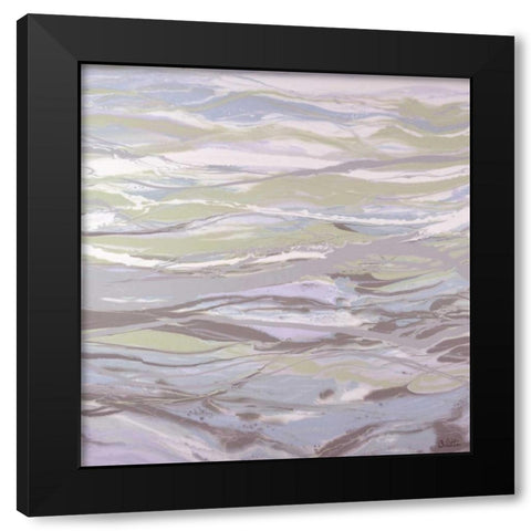 Lavendar Hues Black Modern Wood Framed Art Print with Double Matting by Bilotta, Barbara