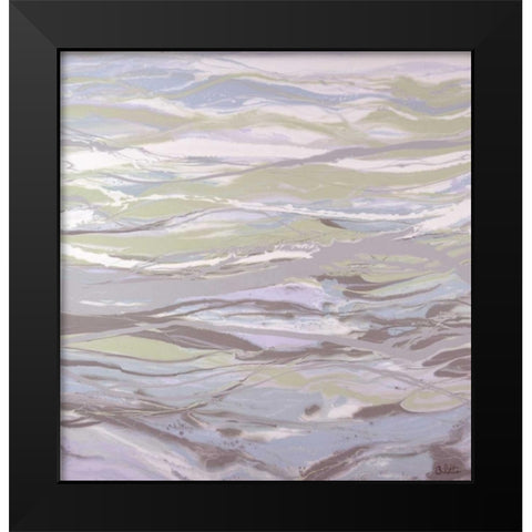 Lavendar Hues Black Modern Wood Framed Art Print by Bilotta, Barbara