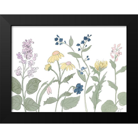 Spring Parade 2 Black Modern Wood Framed Art Print by Dyer, Beverly