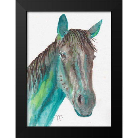 After The Ride Black Modern Wood Framed Art Print by Dyer, Beverly