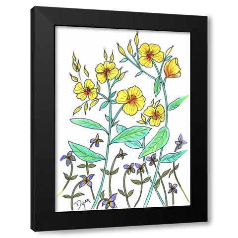 Sundrops Black Modern Wood Framed Art Print by Dyer, Beverly