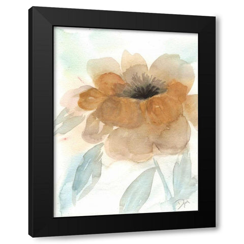 Neutral Peony I Black Modern Wood Framed Art Print by Dyer, Beverly