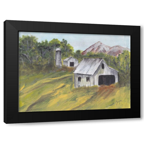 Country Road 1 Black Modern Wood Framed Art Print by Dyer, Beverly