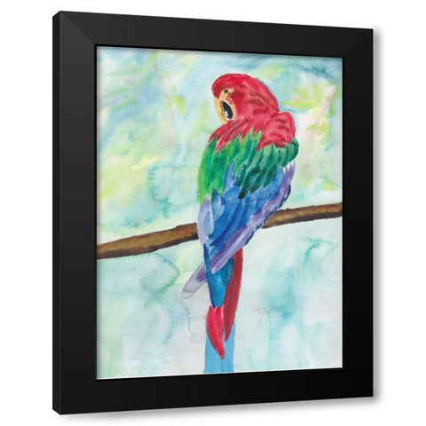 Tropical Perch I Black Modern Wood Framed Art Print by Dyer, Beverly