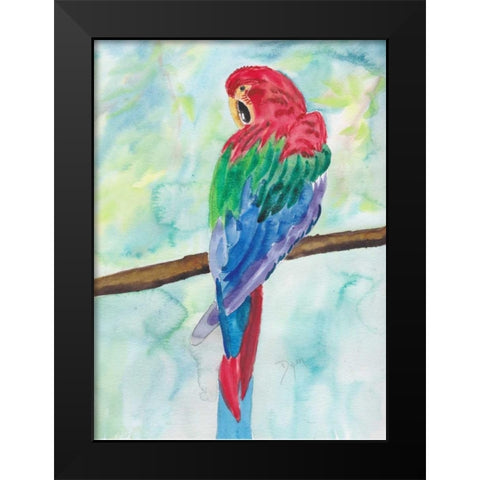 Tropical Perch I Black Modern Wood Framed Art Print by Dyer, Beverly