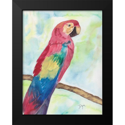 Tropical Perch II Black Modern Wood Framed Art Print by Dyer, Beverly