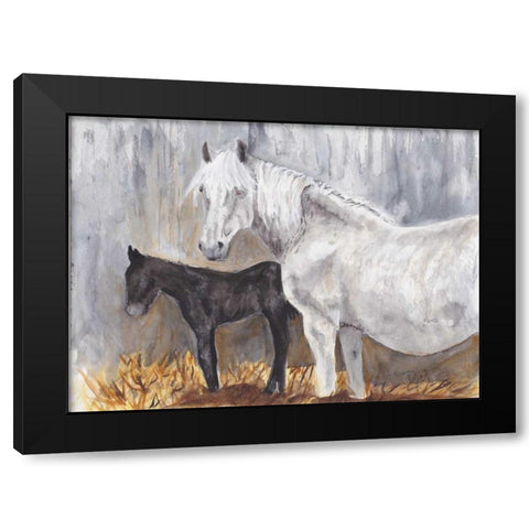 Tender Moment II Black Modern Wood Framed Art Print by Dyer, Beverly