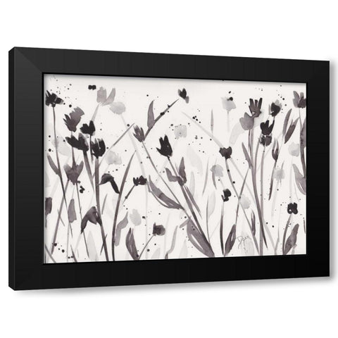 Noir Meadow Black Modern Wood Framed Art Print by Dyer, Beverly