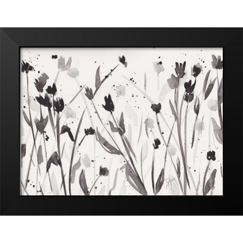 Noir Meadow Black Modern Wood Framed Art Print by Dyer, Beverly