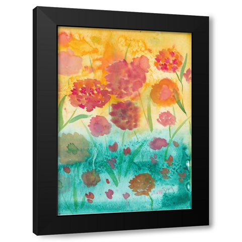 Spring Meadow I Black Modern Wood Framed Art Print by Dyer, Beverly