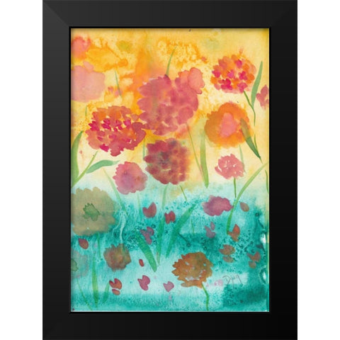 Spring Meadow I Black Modern Wood Framed Art Print by Dyer, Beverly