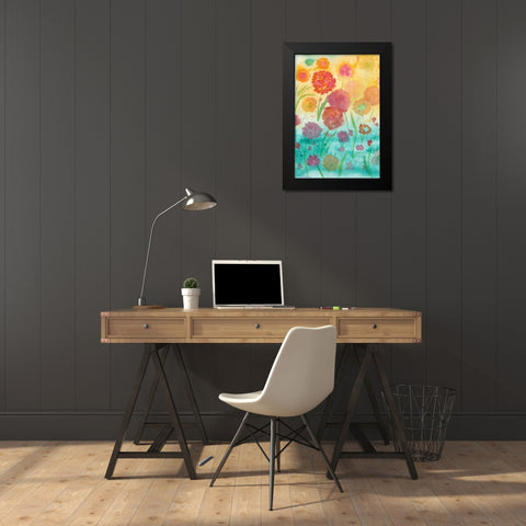 Spring Meadow II Black Modern Wood Framed Art Print by Dyer, Beverly