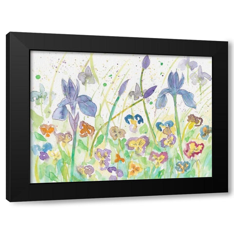 Iris and Company Black Modern Wood Framed Art Print by Dyer, Beverly