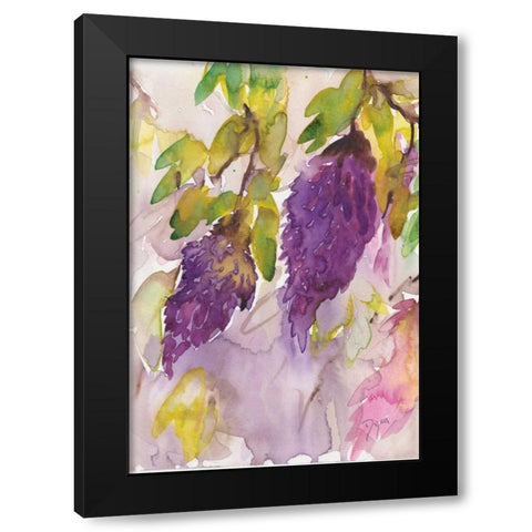 Wisteria I Black Modern Wood Framed Art Print by Dyer, Beverly