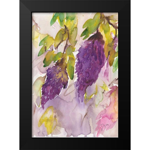 Wisteria I Black Modern Wood Framed Art Print by Dyer, Beverly