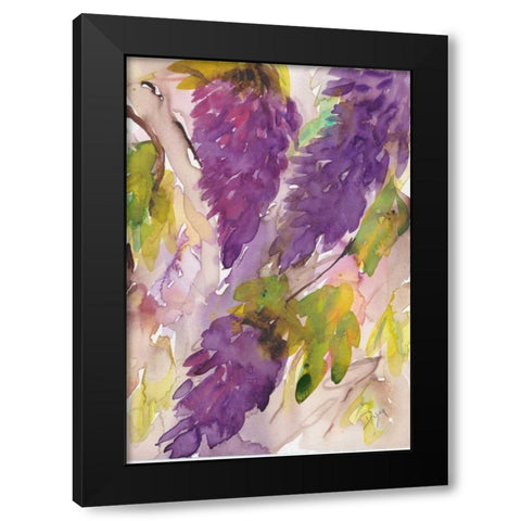 Wisteria II Black Modern Wood Framed Art Print by Dyer, Beverly
