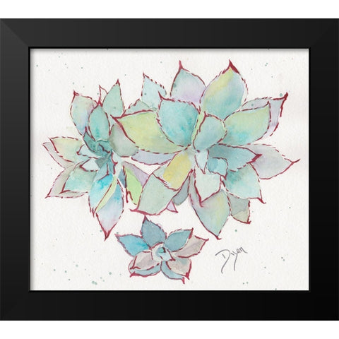 Succulent ll Black Modern Wood Framed Art Print by Dyer, Beverly