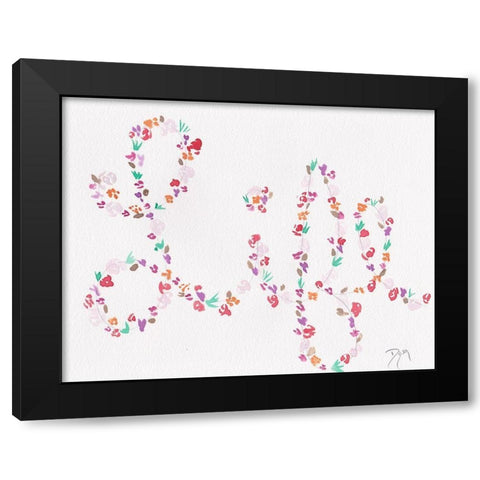 Soft Florals 2018 Life Black Modern Wood Framed Art Print by Dyer, Beverly