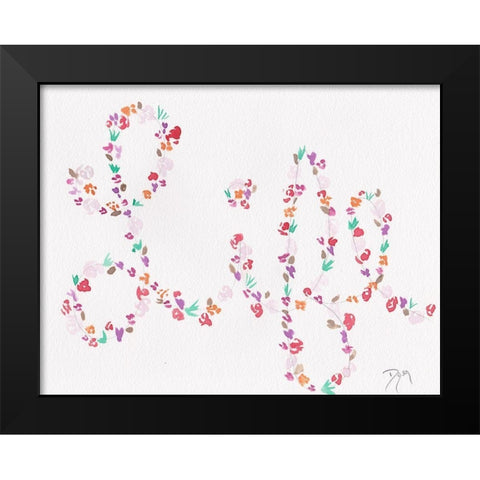 Soft Florals 2018 Life Black Modern Wood Framed Art Print by Dyer, Beverly