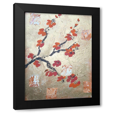 Metallic Breeze 1 Black Modern Wood Framed Art Print by Dyer, Beverly